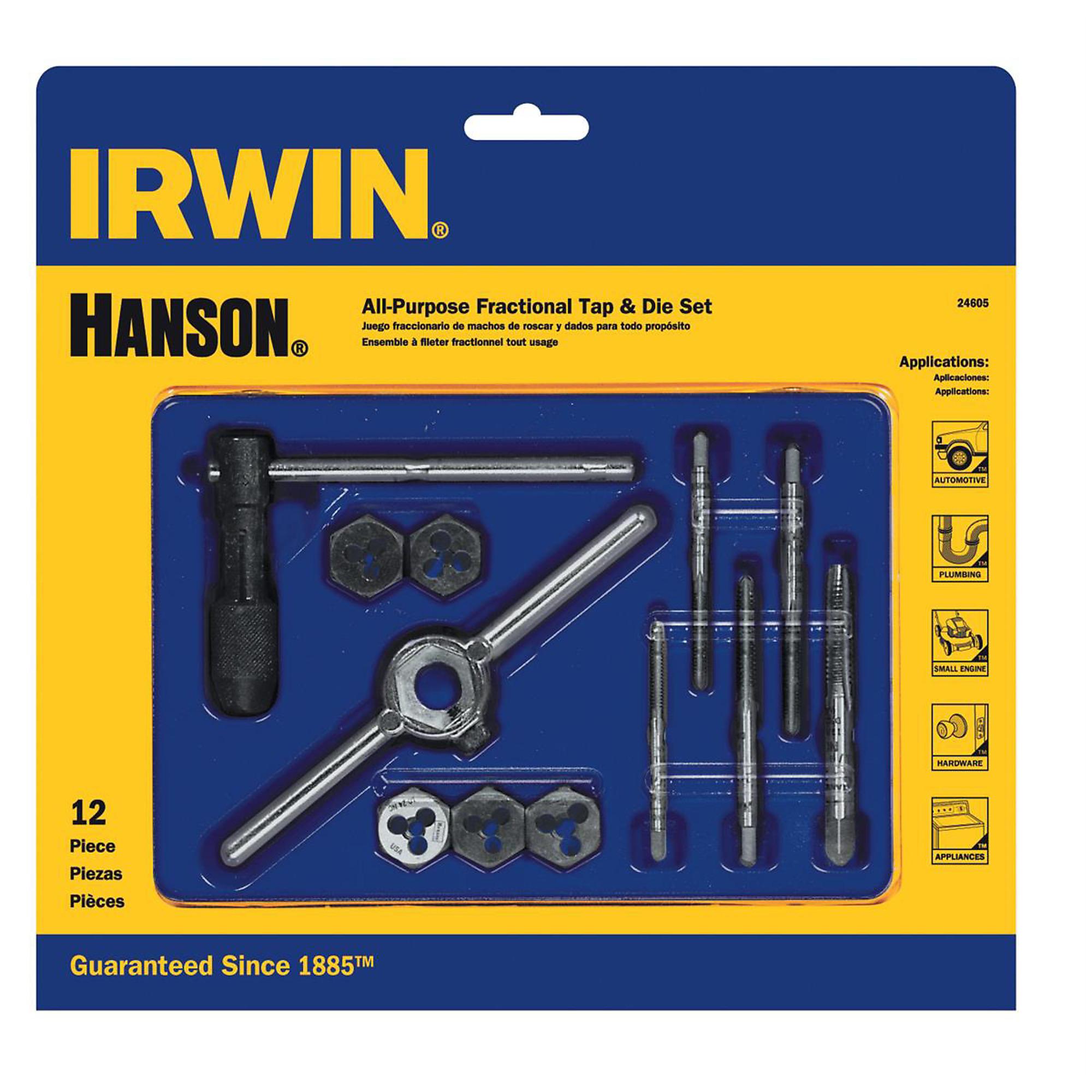 Hanson Metric Tap and Die Set — 12-Pc., Model# HAN24605